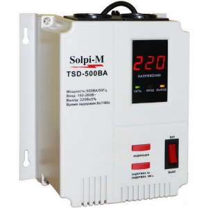 TSD-500 BA / Электронно-релейный стабилизатор напряжения (настенный), SOLPI-M
