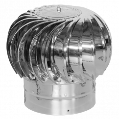 ТД-125Н / Вентиляционный дефлектор d.125, нержавеющая сталь, ЭРА