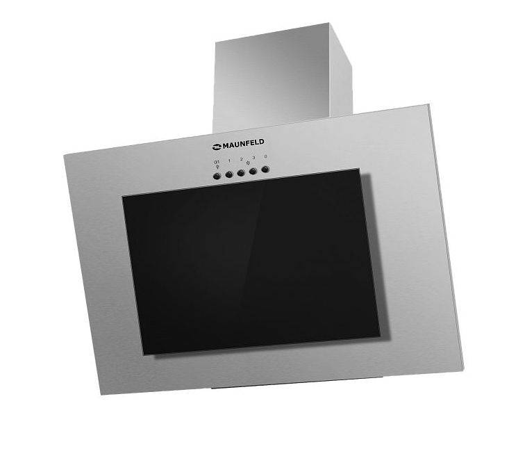 Вытяжка MAUNFELD Tower Gs 90 (нержавеющая сталь, черное стекло)