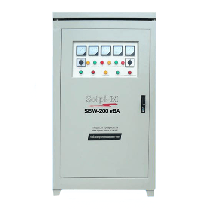 SBW-350 / Трехфазный стабилизатор напряжения промышленный Solpi-M