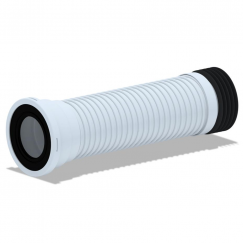 К518 / Удлинитель гибкий для унитаза 180-440мм (обратного сжатия)