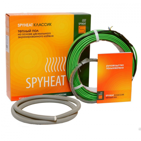 450 Вт / Двужильный нагревательный кабель 2,2 - 3,5 кв.м в комплекте, SPYHEAT Классик SHM-20-450