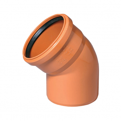 Колено OSTENDORF для наружной канализации 110х15 ПВХ