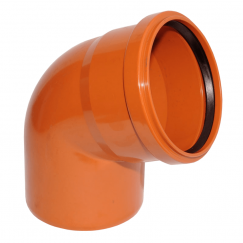 Колено OSTENDORF для наружной канализации 110х67 ПВХ
