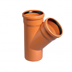 Тройник Ostendorf 110х110х45 для наружной канализации