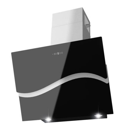 Вытяжка EXITEQ EX-5076 черное стекло с элементами нержавеющей стали