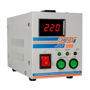 Однофазный стабилизатор Энергия АСН-500 (с цифровым дисплеем)