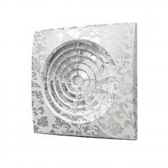 AURA 4C white design / Вентилятор осевой с обр. клапаном d.100 DiCiTi (с подшипниками)