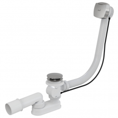 A55K-80 / Сифон с переливом для ванны автомат, AlcaPlast