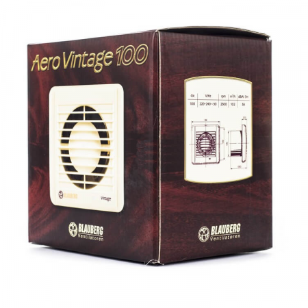 AERO VINTAGE 100Т / Вентилятор бытовой с таймером BLAUBERG d.100 Vintage
