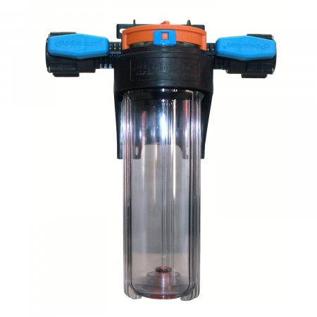 SlimLine / Фильтр-колба 1" магистральный для холодной воды с отсечными кранами 1 МС Т, Джилекс