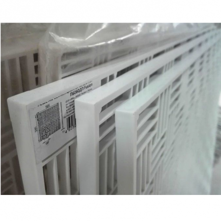П6060ДП Fusion / Потолочная решетка вентиляционная декоративная 595х595, бел, ЭРА (для потолков Армстронг)