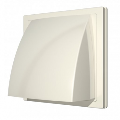 Фасадная решетка 150х150мм / d.125 (слоновая кость), ЭРА 1515К12,5ФВ Ivory