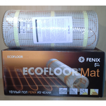 6,1 м2 / Двужильный мат для обогрева пола Fenix ECOFLOOR LDTS-1000