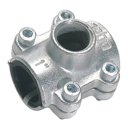 Обойма ремонтная с водоотводом (хомут-врезка) Gebo 25*1/2" ВР