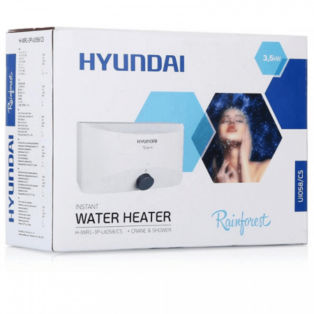 Электрический проточный водонагреватель Hyundai H-IWR1-3P-UI058/CS