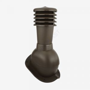 Труба вентиляционная с проходным элементом KBN-1-7, темно-коричневый (H-500 мм. 125 мм.)