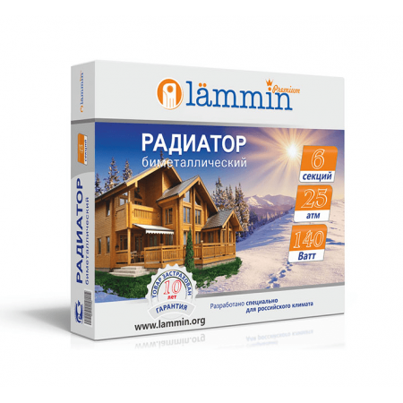 Биметаллический радиатор Lammin Premium BM-350