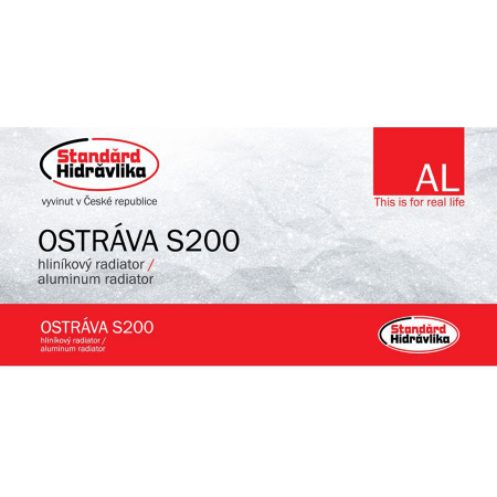 Радиатор алюминиевый Standard Hidravlika ОSTRAVA S200 (200/80)