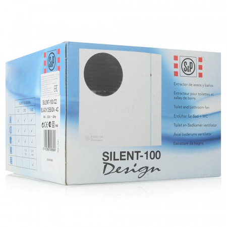 Вентилятор SILENT-100 CRZ BLACK DESIGN - 4C (Таймер)