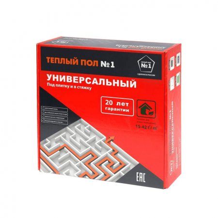 900 Вт / Двужильный нагревательный кабель Теплый пол №1 СТСП-900