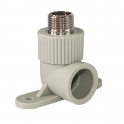 Колено ПП настенное с наружной резьбой 20*1/2