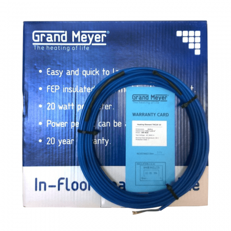1140 Вт / Двужильный нагревательный кабель Grand Meyer THC20-57