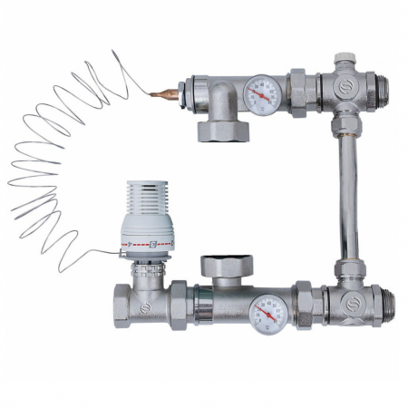 JH-1032 / Насосно-смесительный узел combimix для теплого пола, TIM, БЕЗ НАСОСА