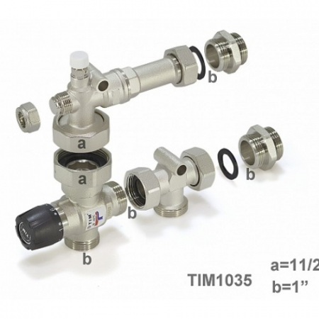 JH 1035 / Насосно-смесительный узел с термостатическим клапаном, без насоса, TIM