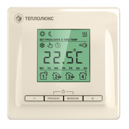 Программируемый терморегулятор Теплолюкс ТР 520 бежевый