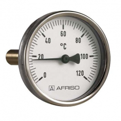 Термометр биметаллический BITh 63, 0-120С, вкладка 40 мм 1/2