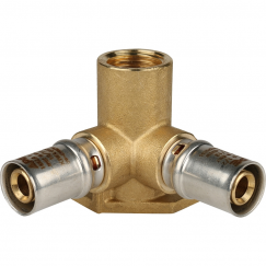 Тройник настенный с креплением APE 16*16*1/2