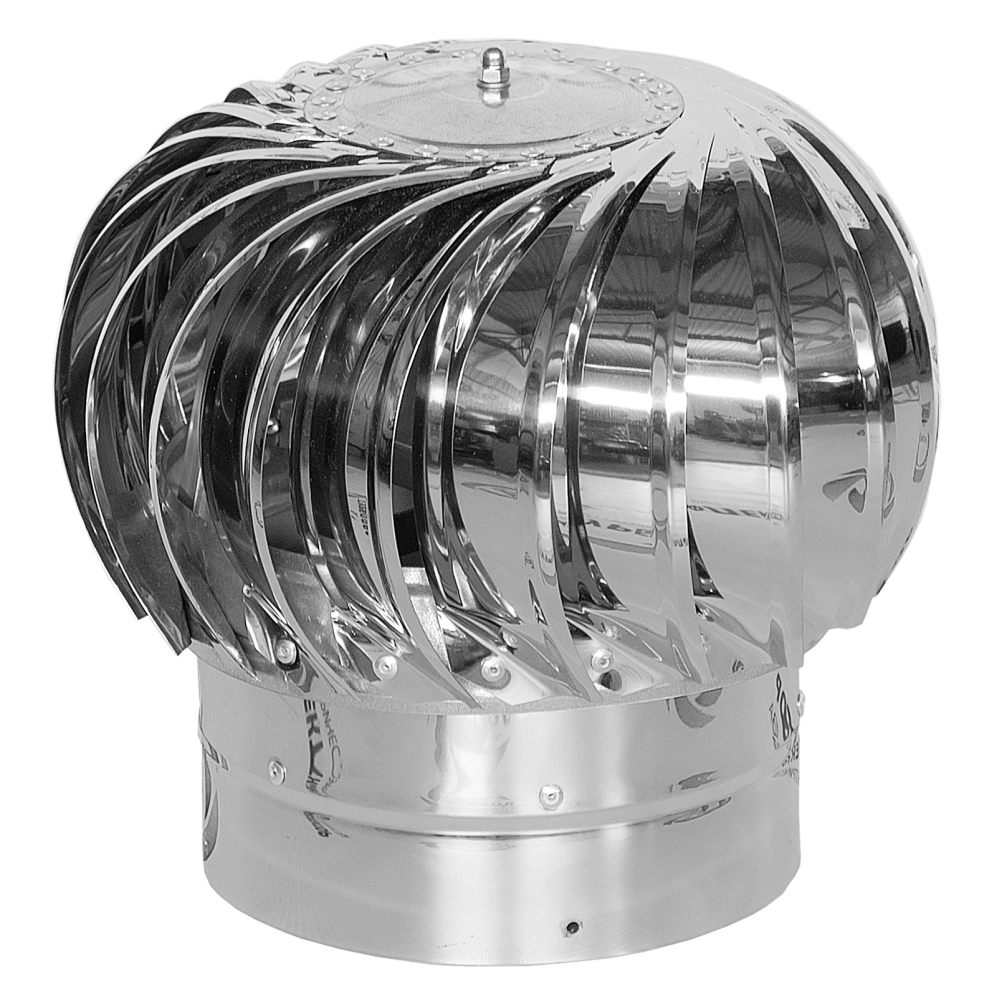 ТД-150Н / Вентиляционный дефлектор d.150, нержавеющая сталь, ЭРА
