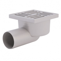 ТА5104 / Трап горизонтальный d.50, реш.10х10мм пластик., Ани Пласт