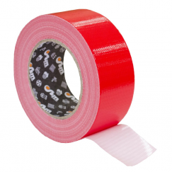 Лента полиэтиленовая армированная - скотч армированный 48ммх50м, красная, ТИЛИТ