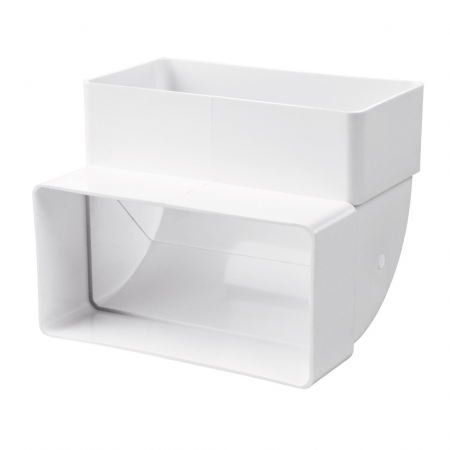 92KVP / Колено вертикальное для плоских воздуховодов 220*90 мм 90°, STORM