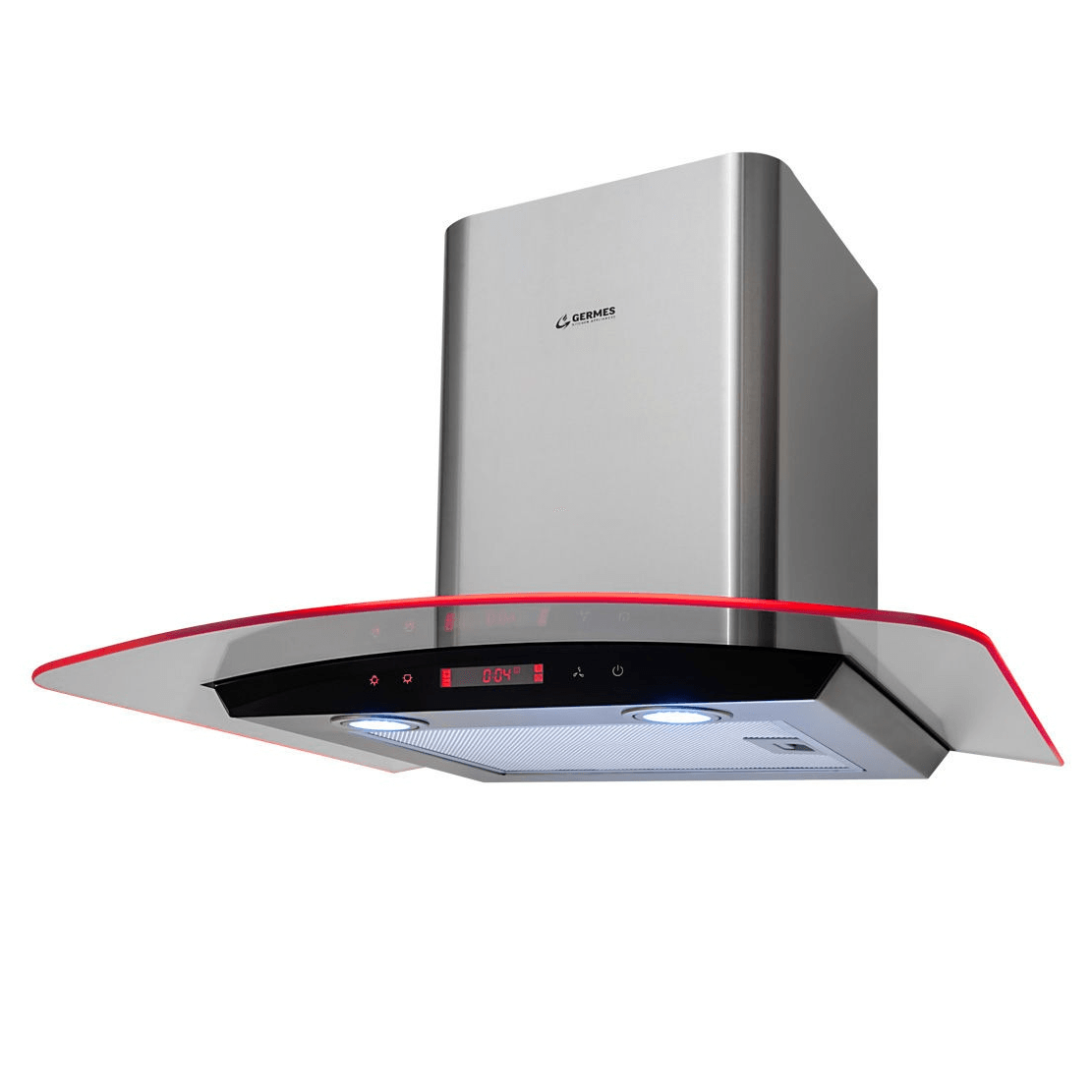 Вытяжка GERMES ALT SENSOR LED RGB 60см, нержавеющая сталь