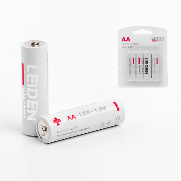 Батарейка AA LR6 1,5V alkaline 4шт. LEIDEN ELECTRIC, арт. 808001