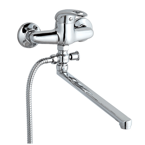 D49-150 / Смеситель для кухни с длинным изливом, латунь, Potato