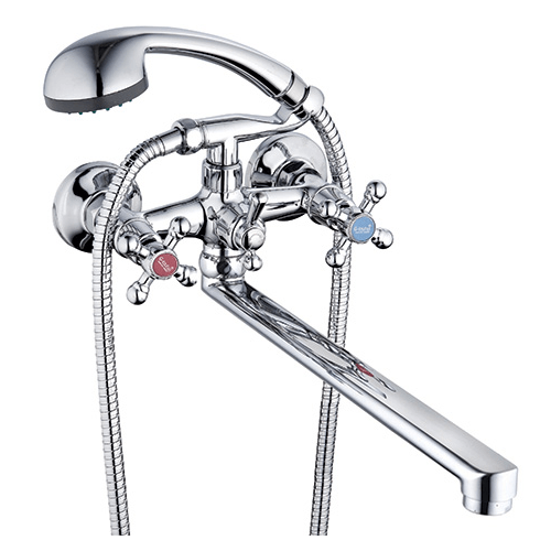 QFR7-C605 / Смеситель для ванны двухвентильный с плоским изливом, G.Lauf