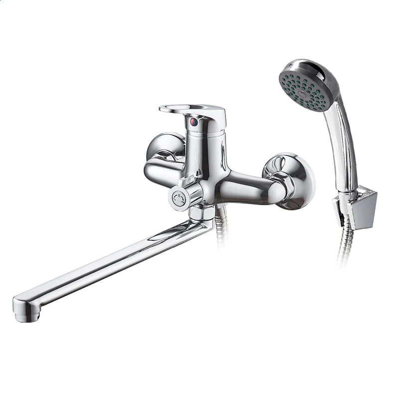 L2213 / Смеситель для ванны однорычажный с длинным изливом, LEDEME