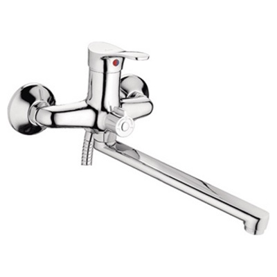 L2214-B / Смеситель для ванны однорычажный с дл.изливом (300мм), цинк, LEDEME