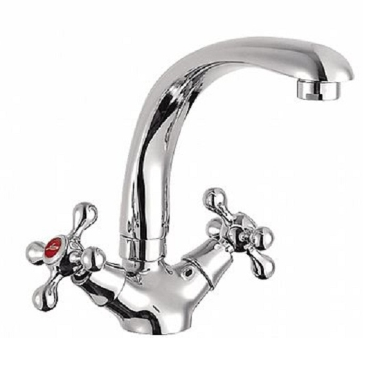 L4408 / Смеситель для кухни двухвентильный на гайке, LEDEME