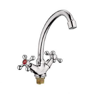 L4908 / Смеситель для кухни двухвентильный на гайке, LEDEME