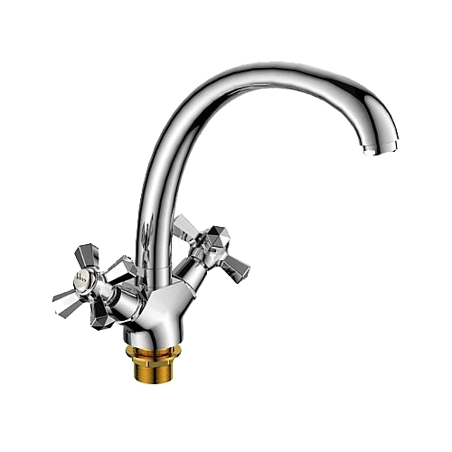 L5990 / Смеситель для кухни двухвентильный на гайке, LEDEME