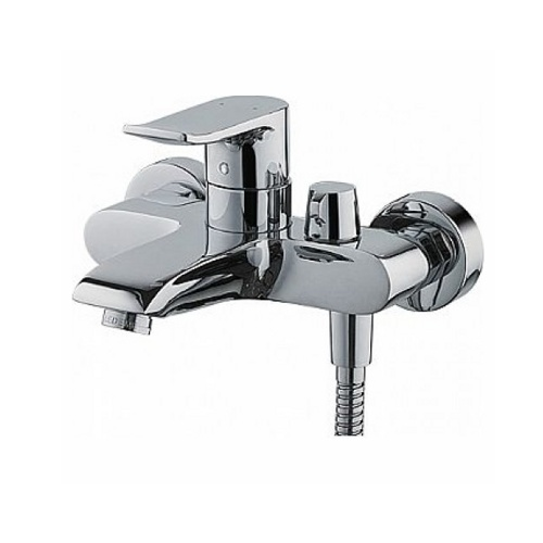 LF83234 / Смеситель для ванны однорычажный с коротким изливом, хром, LOFFREY