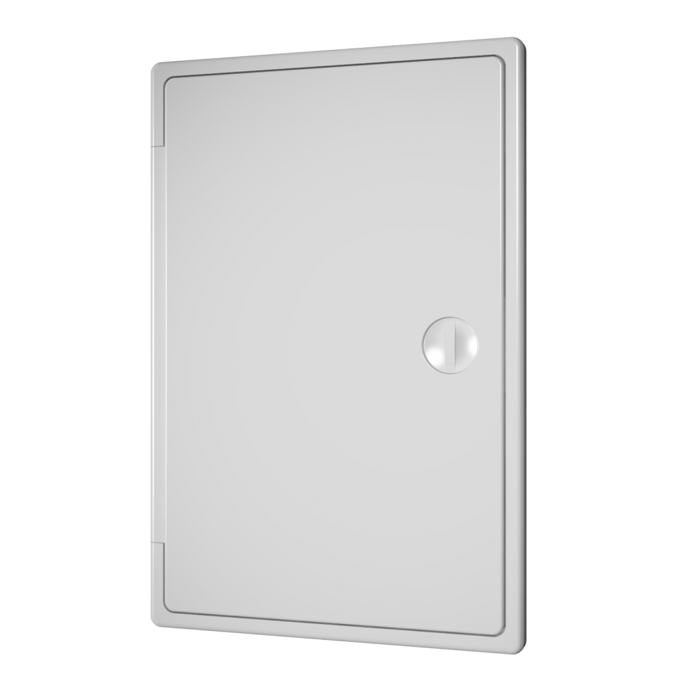 Люк-дверца ревизионный пластиковый с ручкой-задвижкой 300х300 мм