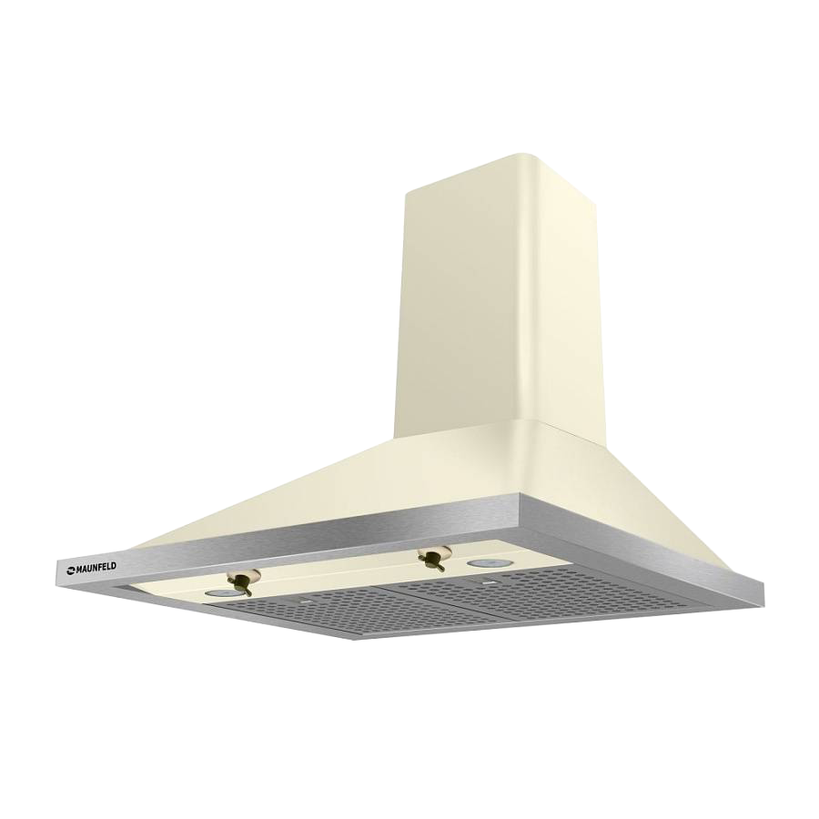 Вытяжка каминная MAUNFELD RETRO FRAME 60 (бежевый цвет)