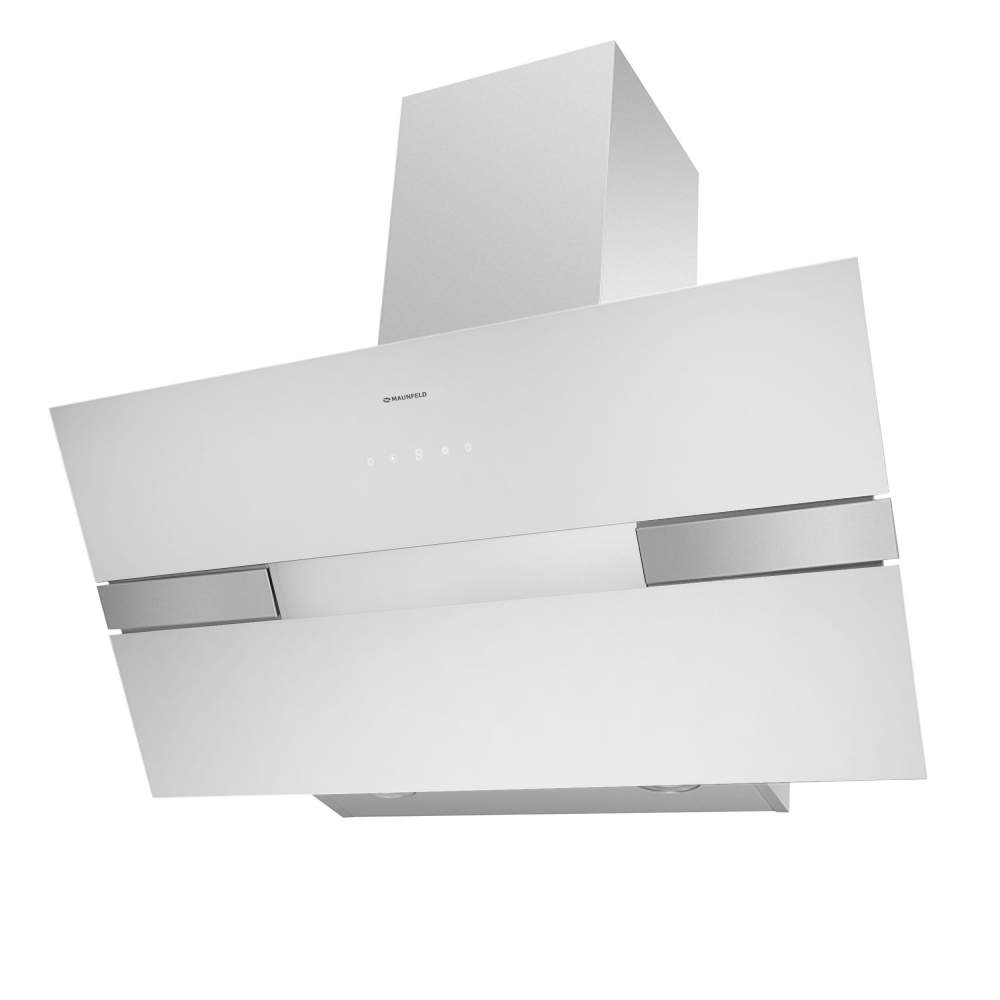 Вытяжка MAUNFELD MERSEY 90 (нержавеющая сталь / белое стекло)