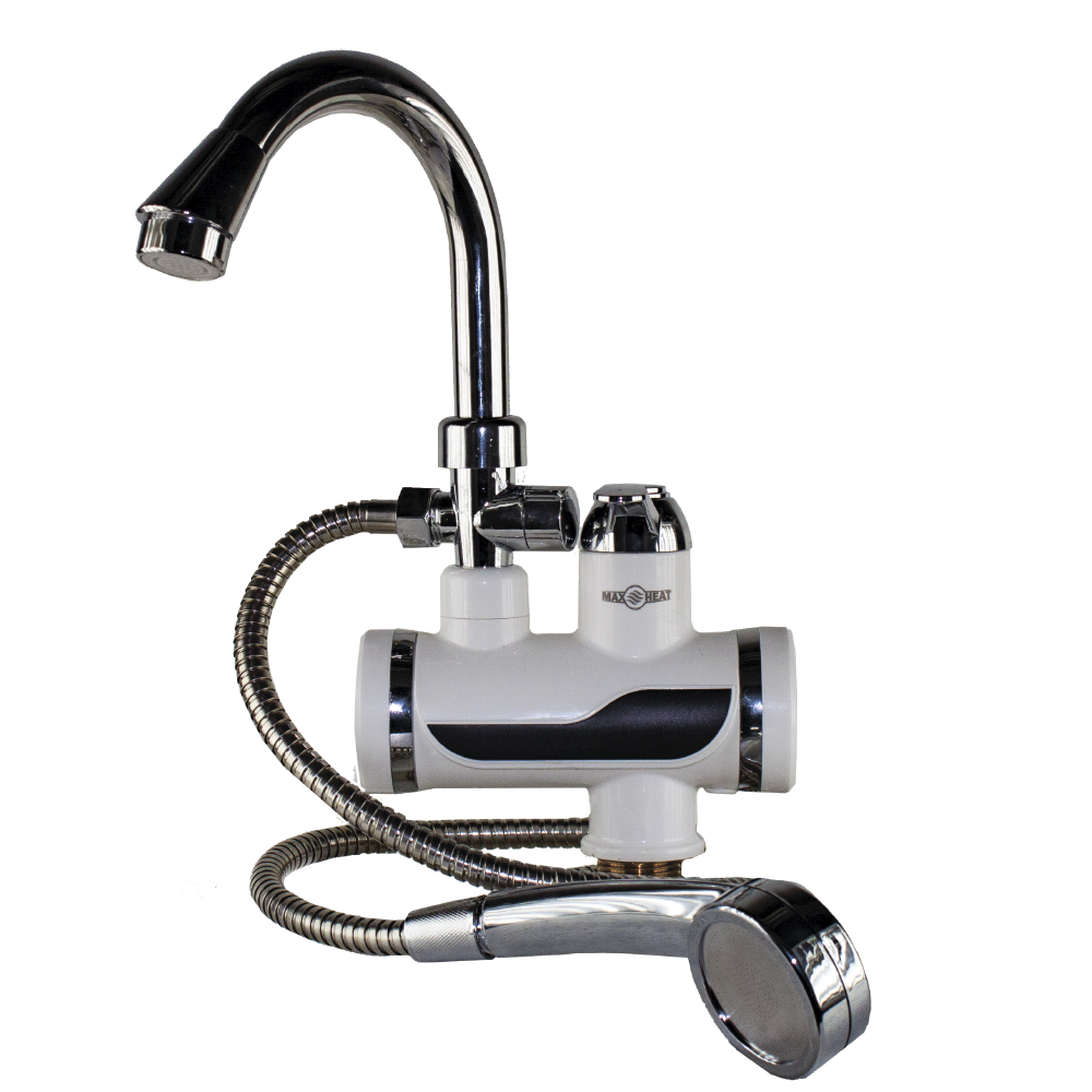 Кран-водонагреватель с дисплеем и душем MAXHEAT HY30-07F